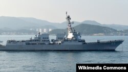 美国海军马斯廷号驱逐舰（USS Mustin）(资料照)