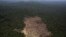 An aerial view of a tract of Amazon jungle recently cleared by loggers and farmers near the city of Novo Progresso, Para state, Brazil, Sept. 22, 2013.