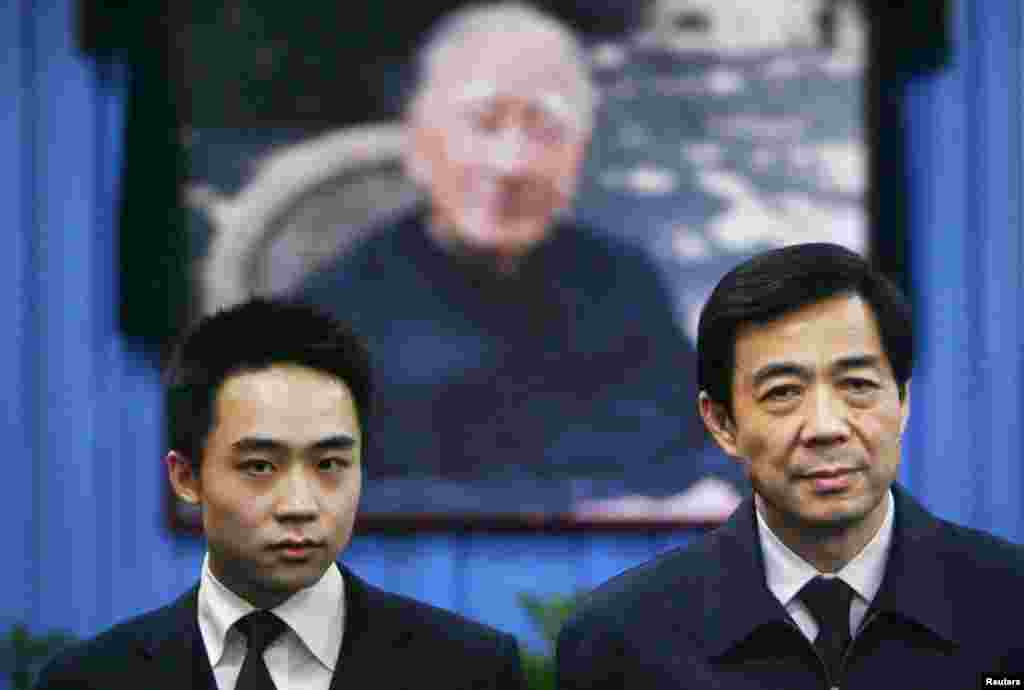 Bo Xilai, right and his son, Bo Guagua, 2007.