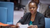 Bintou Keita, assistant secretary-general for peacekeeping operations, briefs the Security Council on the situation in South Sudan, at U.N. headquarters, Feb. 27, 2018. 