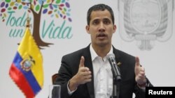 Juan Guaidò, lidè opozisyon an nan Venezuela.