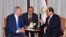 FILE: Israeli Prime Minister Benjamin Netanyahu (L) speaks with Egyptian President Abdel Fattah al-Sisi (R) during their meeting ahead of the United Nations General Assembly in New York, on Sept. 19, 2017 in this handout picture courtesy of the Egyptian Presidency.