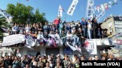 Hevserokê HDP’ê Demîrtaş li Aksaray, Stenbol mîtîngeke girseyî pêk anî