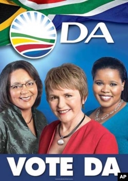 A DA election poster for the 2011 municipal elections. The opposition party is convinced it’ll capture South Africa’s biggest city, Johannesburg on May 18