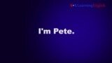 Lesson 1 Pronunciation Practice