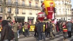 French Unions Vow to Continue Protests Against Pension Reform