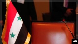 Sem voz. A Siria boicotou a reunião da Liga Árabe. O seu lugar permaneceu vazio
