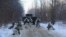Các chiến sĩ Ukraine tại thành phố bị bỏ hoang Pripyat gần nhà máy Chernobyl trước khi chiến tranh nổ ra (ảnh tư liệu, 4/2/2022). 