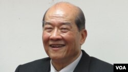台湾台联党主席 黄昆辉(美国之音张永泰拍摄)