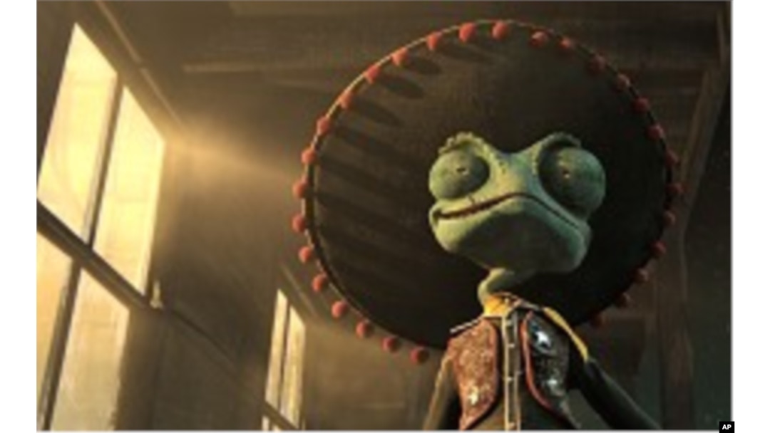 Rango (Johnny Depp) in RANGO, from Paramount Pictures and Nickelodeon Movies.