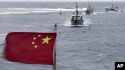 중국 외 6국이 영유권을 주장하는 남중국해. 