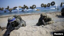 Latihan militer bersama AS-Korsel di Pohang, Korea Selatan awal Maret lalu (foto: dok). 