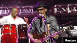 Guitarist Chuck Brown of the U.S. performs on the final day of the 20th St. Lucia Jazz Festival at Pigeon Island. (File Photo - May 8, 2011) 