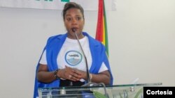 Elsa Garrido, presidente do Partido Verde de São Tomé e Príncipe