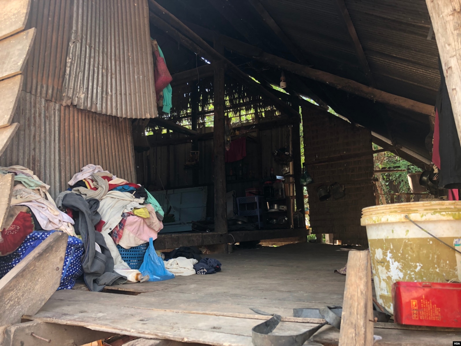 Pha Chorvoin’s house is located in Siem Reap City’s Chreav commune. She has not been granted an Equity Card. March 15, 2019. (Sun Narin/VOA Khmer)
