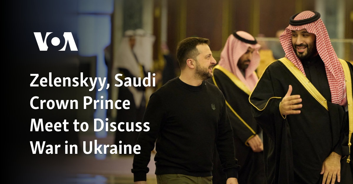 Zelenskyy, Saudi Crown Prince Meet To Discuss War In Ukraine