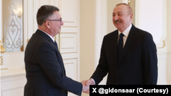 گیدئون ساعر وزیر خارجه اسرائیل دوشنبه در باکو با الهام علی‌اف رئیس جمهوری آذربایجان دیدار کرد. 