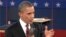 President Obama during town hall debate in Hempstead, New York on October 16, 2012.