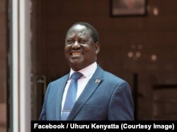 Raila Odinga, Nairobi, Kenya, 9 mars 2018. (Facebook/Uhuru Kenyatta)