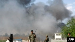 Soldiers from the Afghan National Army