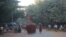  Burmese monks lead a protest march against a Chinese-backed copper mine, Monywa Burma, November 21, 2012. (VOA Burmese Service) 