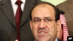 Iraqi Prime Minister Nouri al-Maliki (file photo)