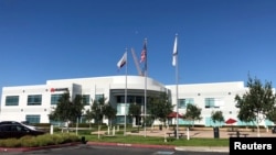 Kantor Huawei di Silicon Valley dan kantor anak perusahaannya, Futurewei Technologies, di Santa Clara, California, 22 Juli 2019. (Foto: Reuters)