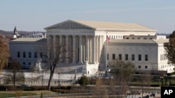 FILE - The U.S. Supreme Court in Washington, as seen from the roof of the U.S. Capitol. 