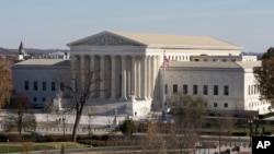 FILE - The U.S. Supreme Court in Washington, as seen from the roof of the U.S. Capitol. 