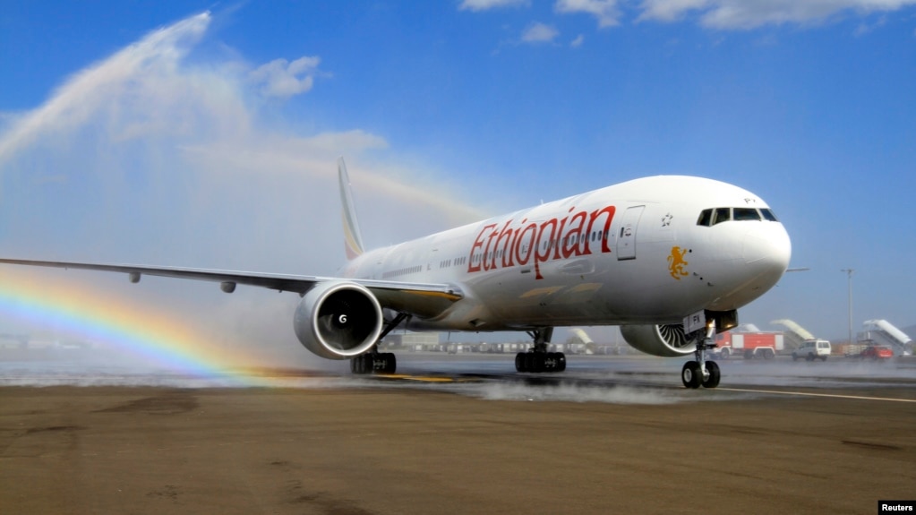 Một chiếc máy bay của hãng Ethiopian Airlines.