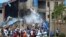 Scene outside outside a church following a blast in Kaduna, Nigeria, June 17, 2012.