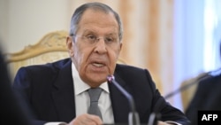 Menteri Luar Negeri Rusia, Sergey Lavrov berbicara di Moskow, Rabu 21 Januari 2025. 