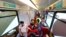 A man receives a dose of the coronavirus disease (COVID-19) vaccine at the "Vaccination-Express" (Impfexpress) train touring through the city in Frankfurt, Germany, Oct. 25, 2021.
