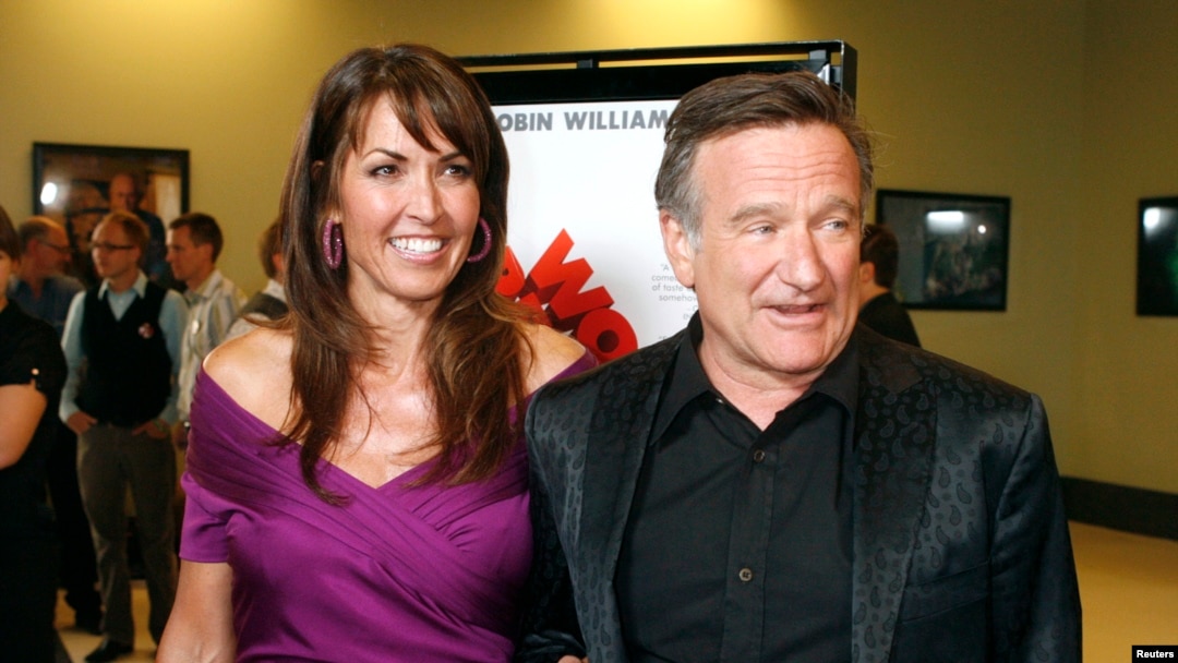 Robin Williams dan istrinya Susan Schneider (Foto: dok.)