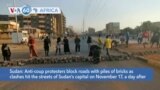 VOA60 Africa - Sudan: Street clashes again shook Khartoum on Thursday