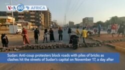 VOA60 Africa - Sudan: Street clashes again shook Khartoum on Thursday