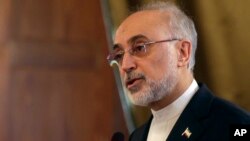 El director de la Organización de Energía Atómica de Irán, Ali Akbar Salehi, dice que Teherán está trabajando para posible aumento del enriquecimiento de uranio.