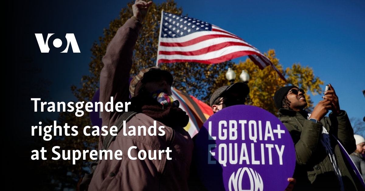 Transgender rights case lands at Supreme Court