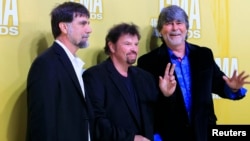 FILE - Alabama arrive at the 46th Country Music Association Awards in Nashville, Tennessee, Nov. 1, 2012. 