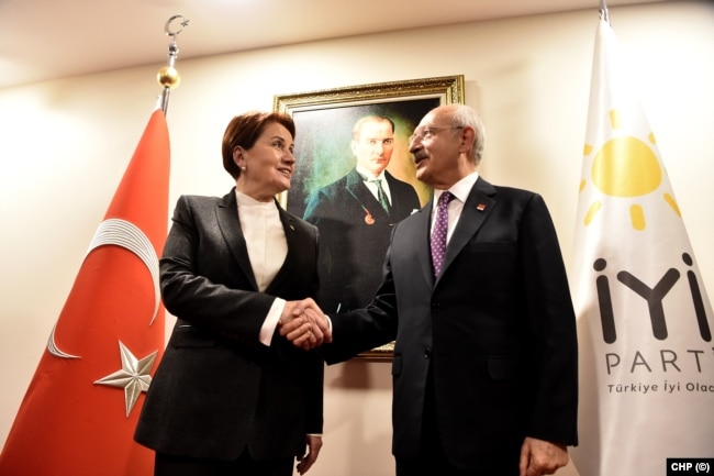 İyi Parti Lideri Meral Akşener ve CHP Lideri Kemal Kılıçdaroğlu