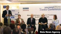 Medijska konferencija za jugoistocnu Evropu u organizaciji OEBS-a pod nazivom "Glavni izazovi za slobodu medija u jugoistocnoj Evropi - kreiranje politike za buducnost". 