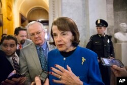 Dianne Feinstein, legisladora demócrata por California y prominente miembro del Comité de Inteligencia del Senado.