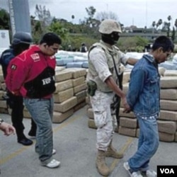 Operasi anti-narkoba gabungan militer dan kepolisian Meksiko berhasil menyita berton-ton marijuana di perbatasan Meksiko-AS.