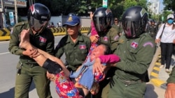 ကမ္ဘောဒီးယားမှာ တရုတ်ဆန့်ကျင်ရေးဆန္ဒပြ