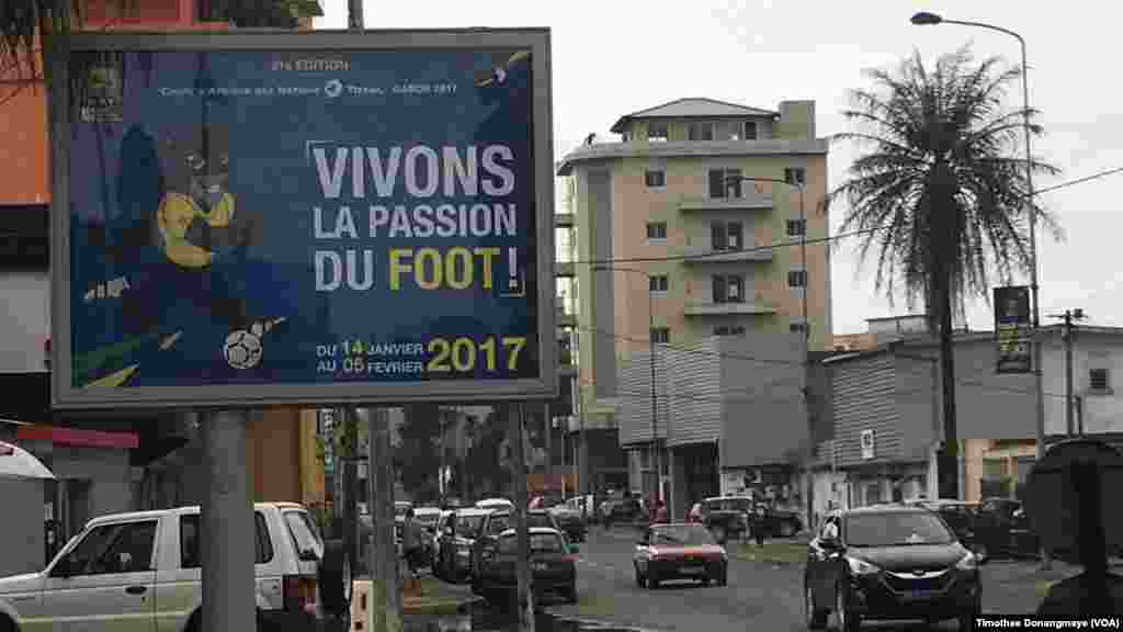 AFCON 2017 a Libreville a Gabon. (VOA/Timothee Donangmaye)