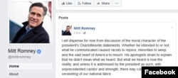 This screenshot was taken from Mitt Romney's Facebook page, posted Aug. 18, 2017.