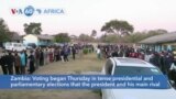 VOA60 Africa - Zambia votes in tense presidential and parliamentary elections