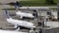Beberapa pesawat penumpang United Airlines di bandara Houston, Texas (foto: ilustrasi). 
