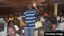 A representative of the commuter omnibus operators, Shem Mberi, said they would co-operate with council in its endeavors to decongest the city. (Photo: Harare Residents Trust)