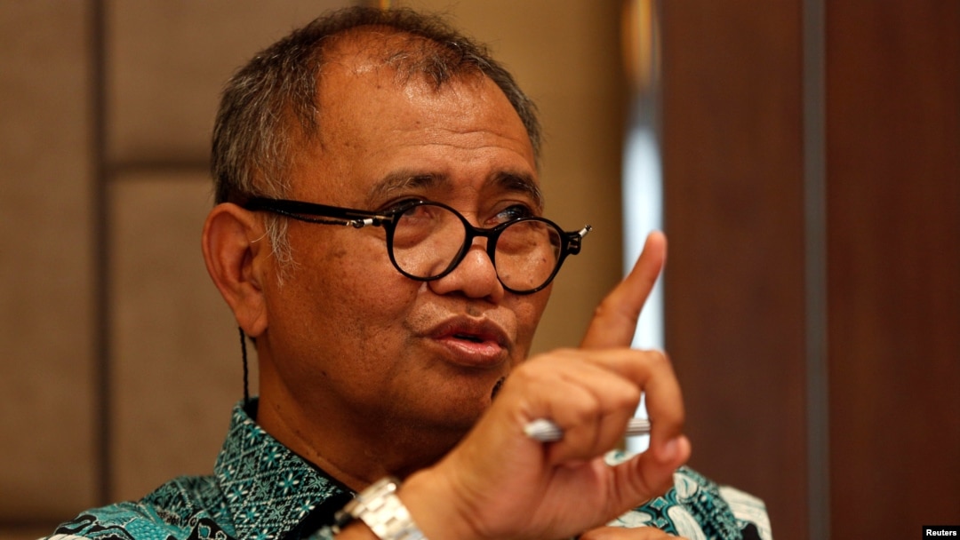 Ketua Komisi Pemberantasan Korupsi (KPK), Agus Rahardjo memberikan keterangan kepada media di Jakarta, Rabu (15/3).